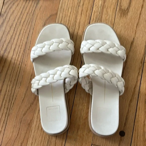 Women’s dolce vita braided sandals ivory - Picture 2 of 4